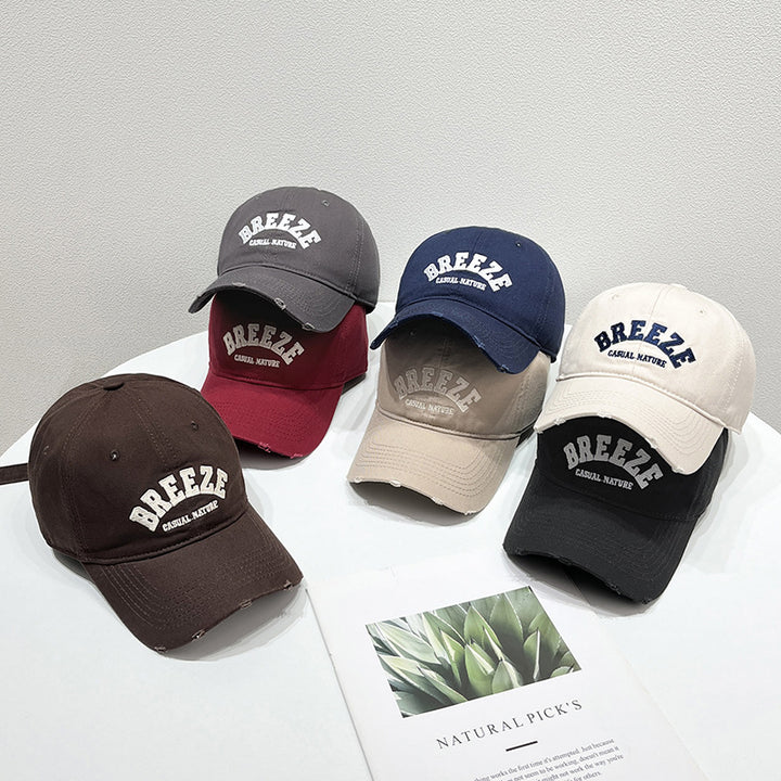 Men's Casual Distressed Cotton Cap Bowlift