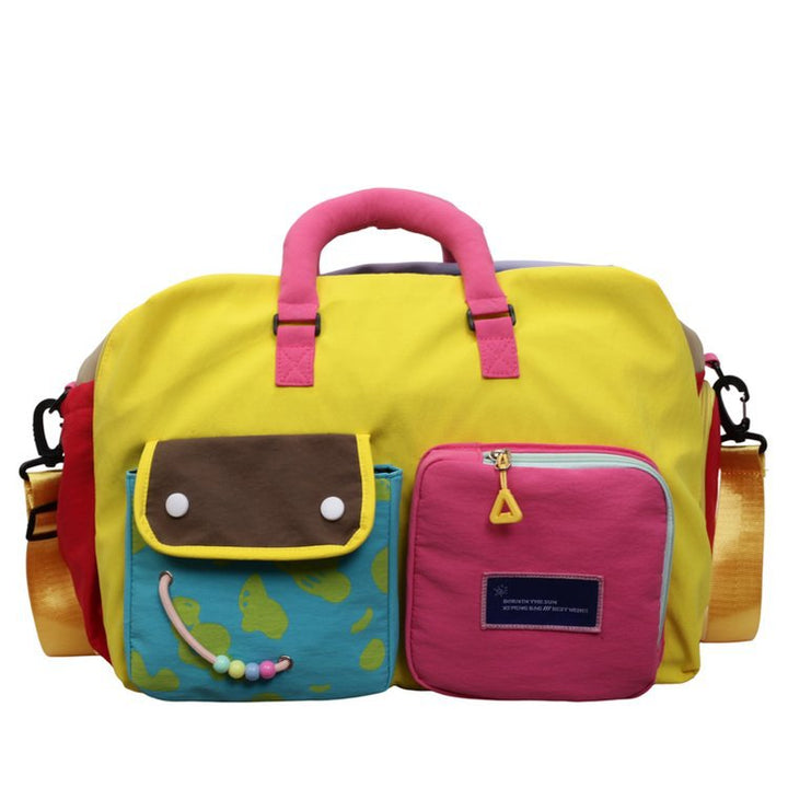 Playful Patterned Weekender Duffle Bag Bowlift
