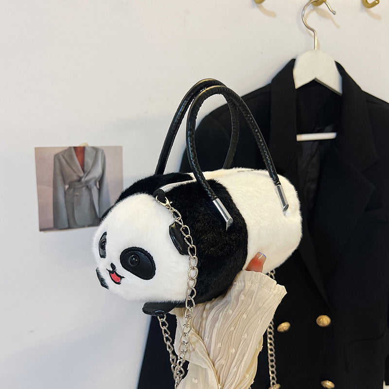 Plush handbag with animal design Bowlift