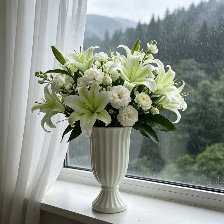 Elegant Fluted Decorative Planter Bowlift