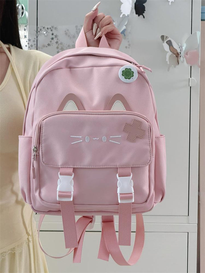 Cute Cat-Themed Mini Backpack Bowlift