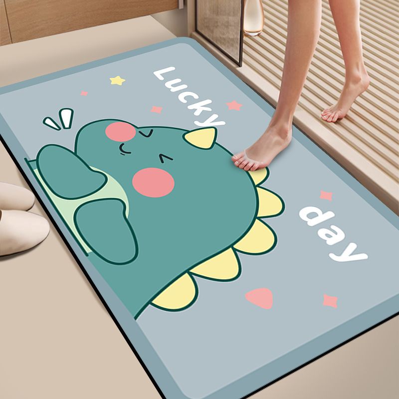 Cartoon Dog-Themed Bath Mat Bowlift