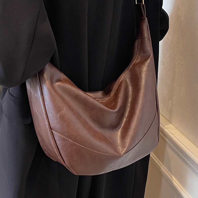 Slouchy Leather Shoulder Bag