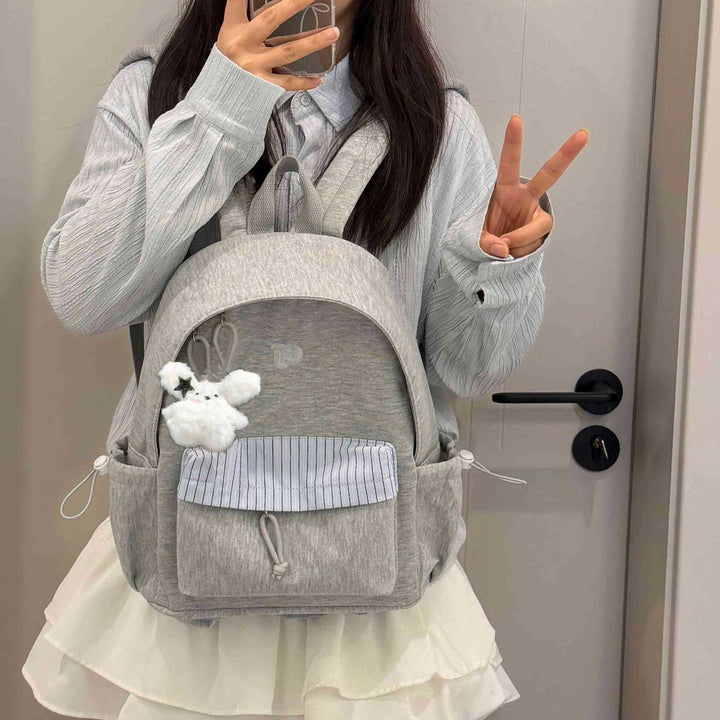 Casual Fabric Backpack Bowlift