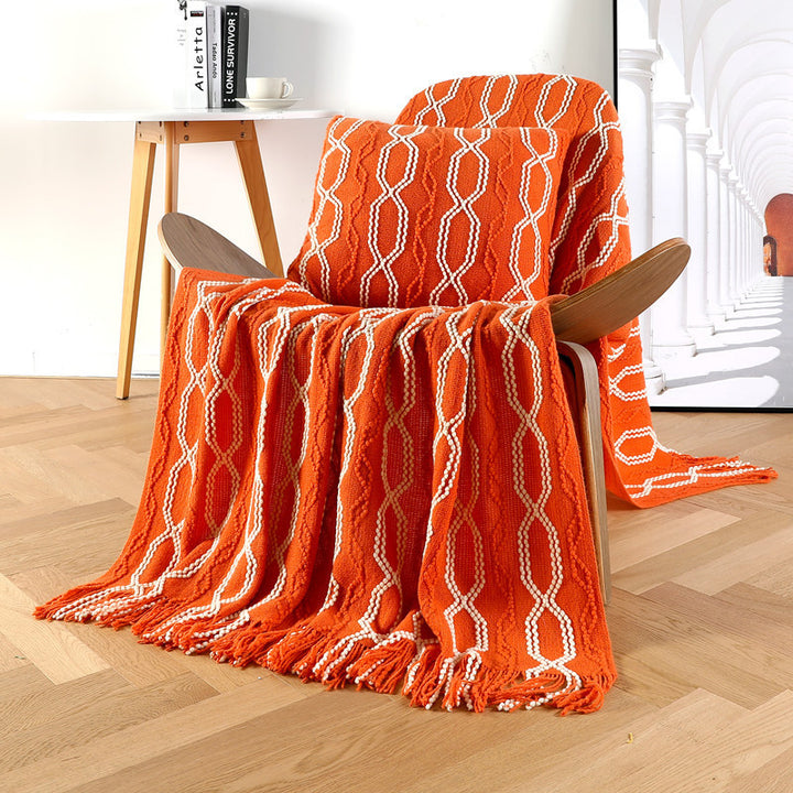 Textured Throw Blanket Bowlift