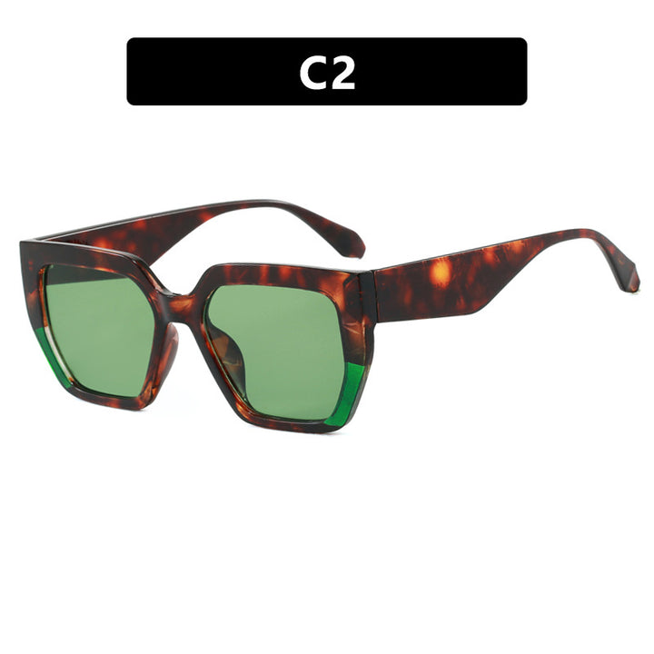 Women's geometric glasses in stylish tortoiseshell pattern Bowlift