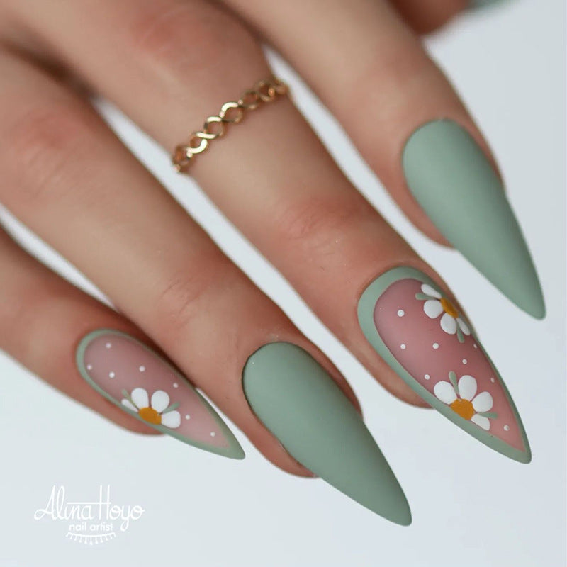 Artificial nail set with unique patterns Bowlift