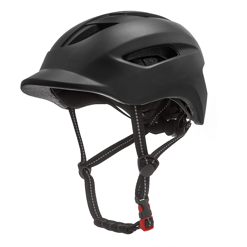 urban commuter cycling helmet with adjustable retention and integrated visor Bowlift