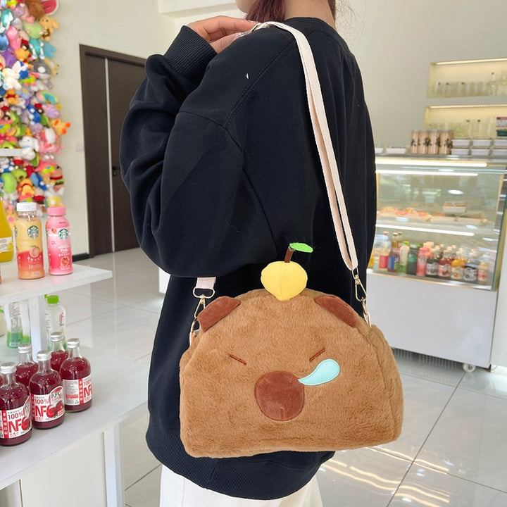 Plush Crossbody Bag In Cute Animal Design Bowlift