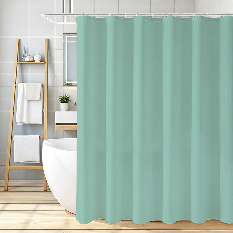 Waterproof Fabric Shower Curtain Bowlift
