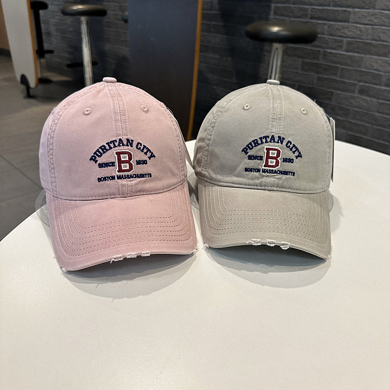 Men's Vintage-Inspired Embroidered Baseball Cap Bowlift