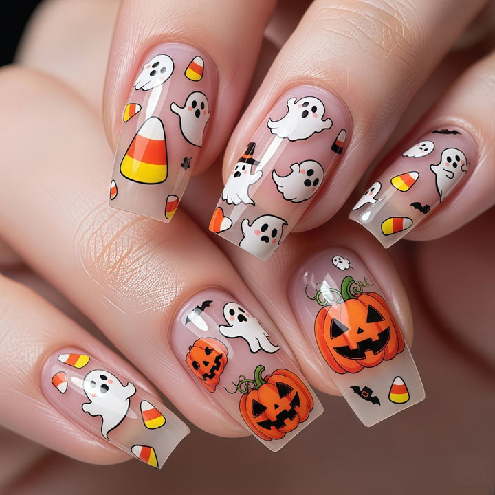 Artificial nails in festive Halloween design Bowlift 1788232771