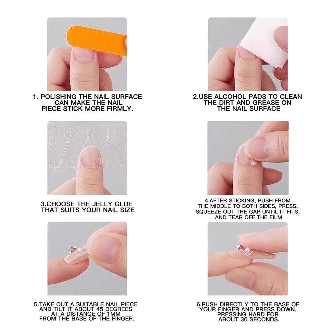 Artificial nail tips with floral accents Bowlift
