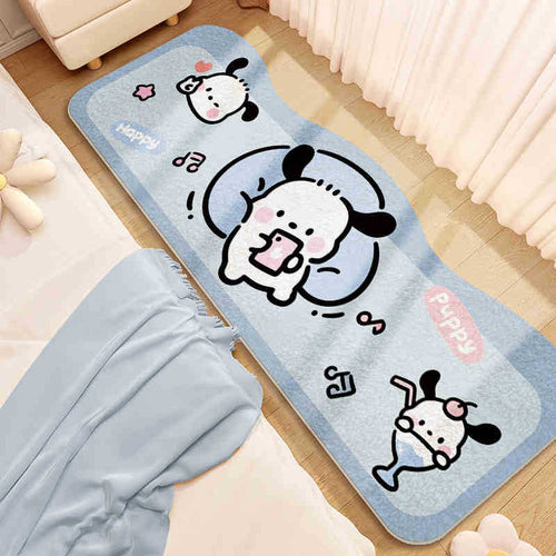 Cartoon Puppy-Themed Area Rug