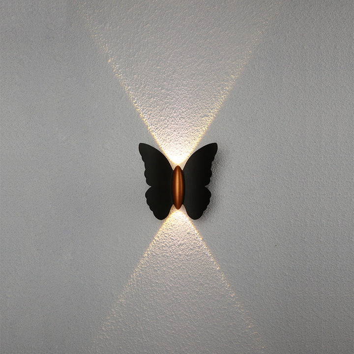 Creative Butterfly Shape Outdoor Patio LED Wall Sconce Lamp | Bowlift