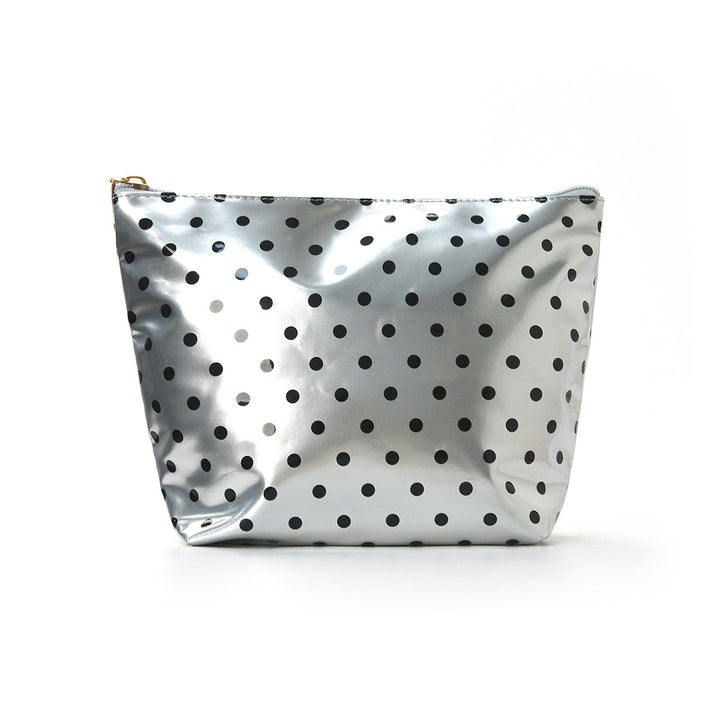 Water-repellent cosmetic bag with polka dot design Bowlift