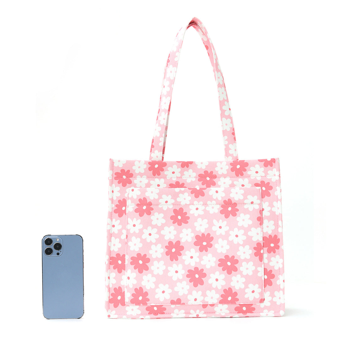 Trendy shopping bag with floral design Bowlift