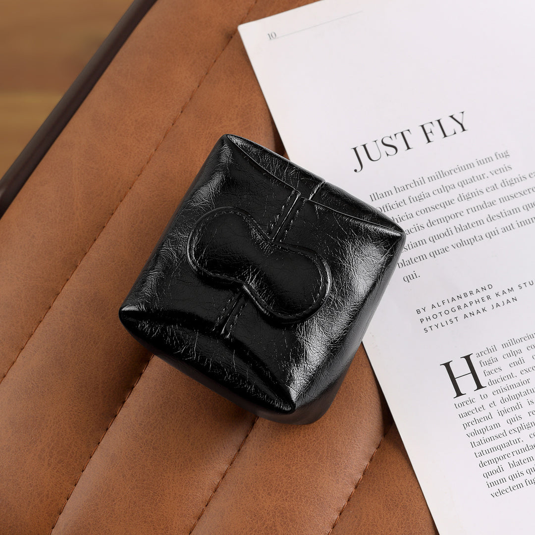 Compact Leather Key Pouch