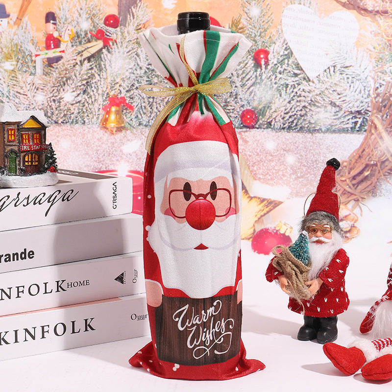 Christmas wine bottle cover Bowlift