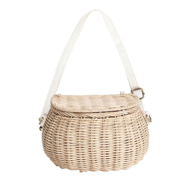 Stylish Woven Crossbody Bag Bowlift
