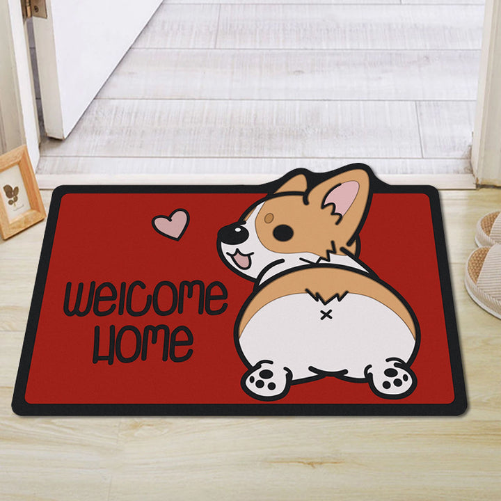 Cute Cartoon Dog Welcome Mat Bowlift