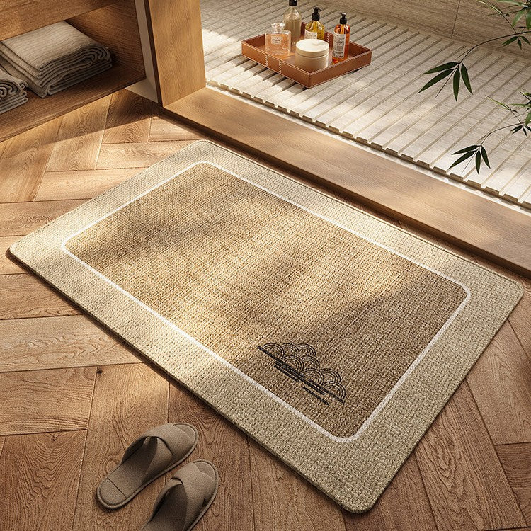 Cute Bear-Themed Bath Mat for Bathroom Floor