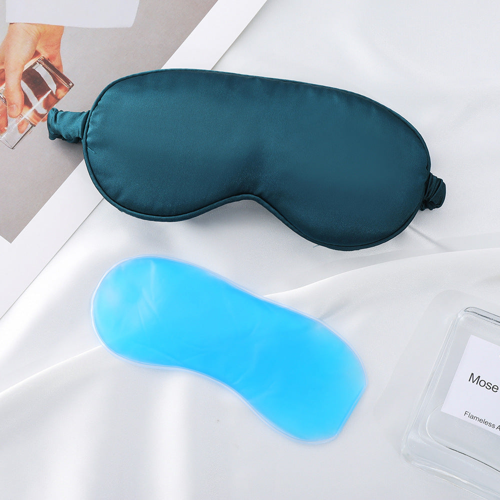 Women's nan silky soft sleep mask with removable gel cooling pad and adjustable comfort strap Bowlift