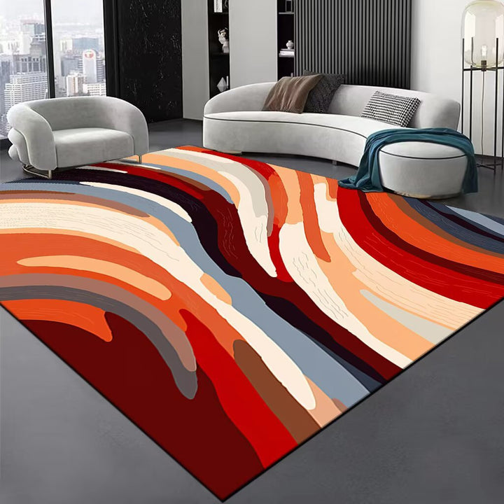 Modern Optical Illusion Area Rug Bowlift