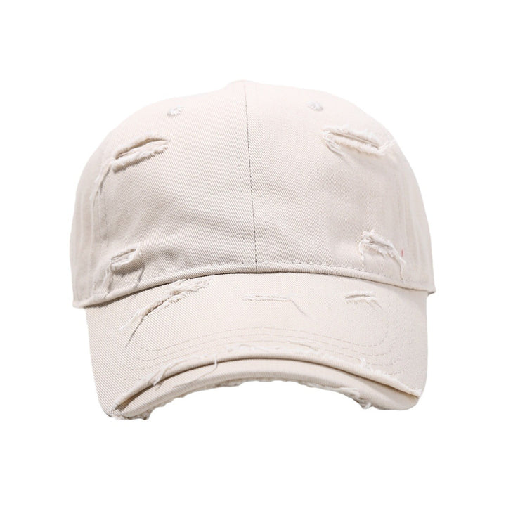 Men's Distressed Classic Cotton Baseball Cap Bowlift