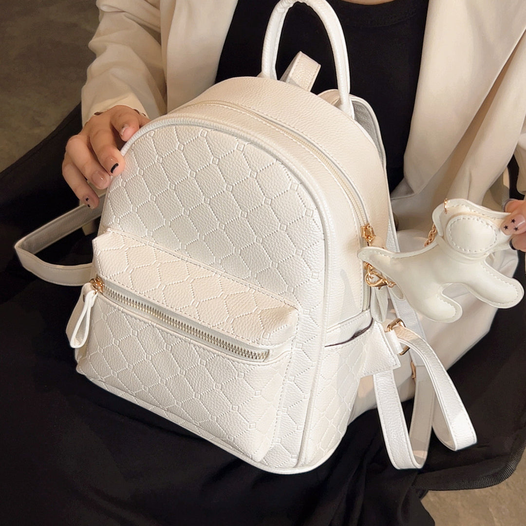 Stylish Textured Mini Backpack Bowlift