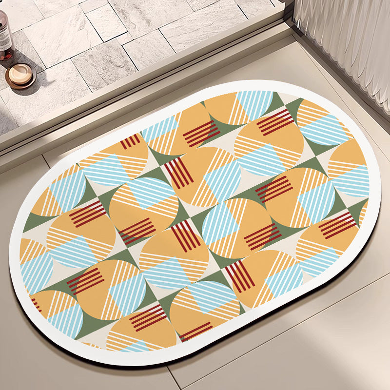 Geometric Patterned Area Rug Bowlift