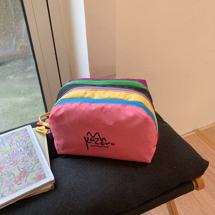 Multi-Zipper Cosmetic Bag Bowlift