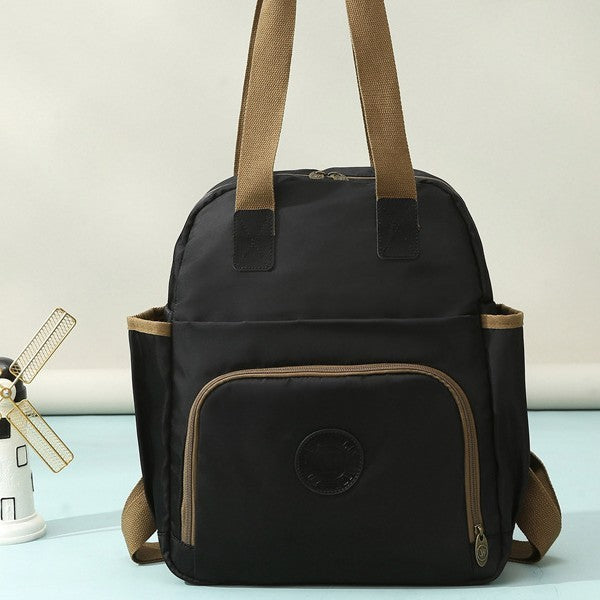 Floral Print Multi-Functional Backpack Bowlift