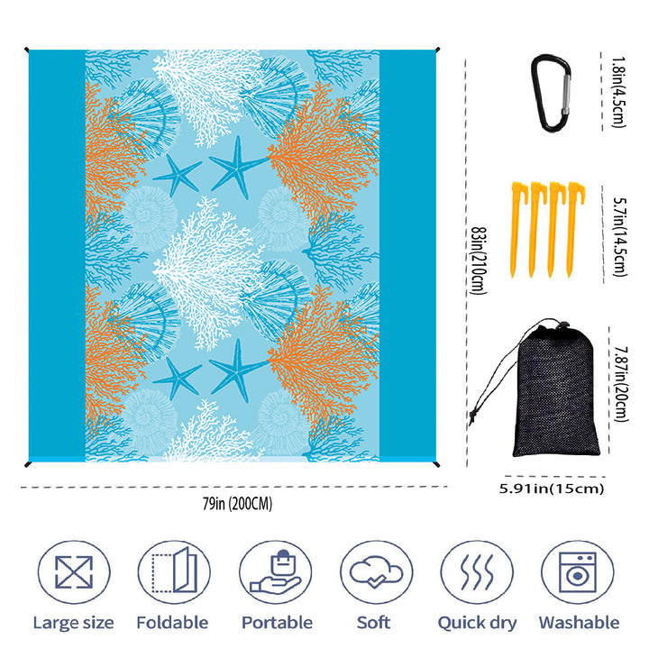 Large Outdoor Multi-Functional Picnic Blanket Bowlift