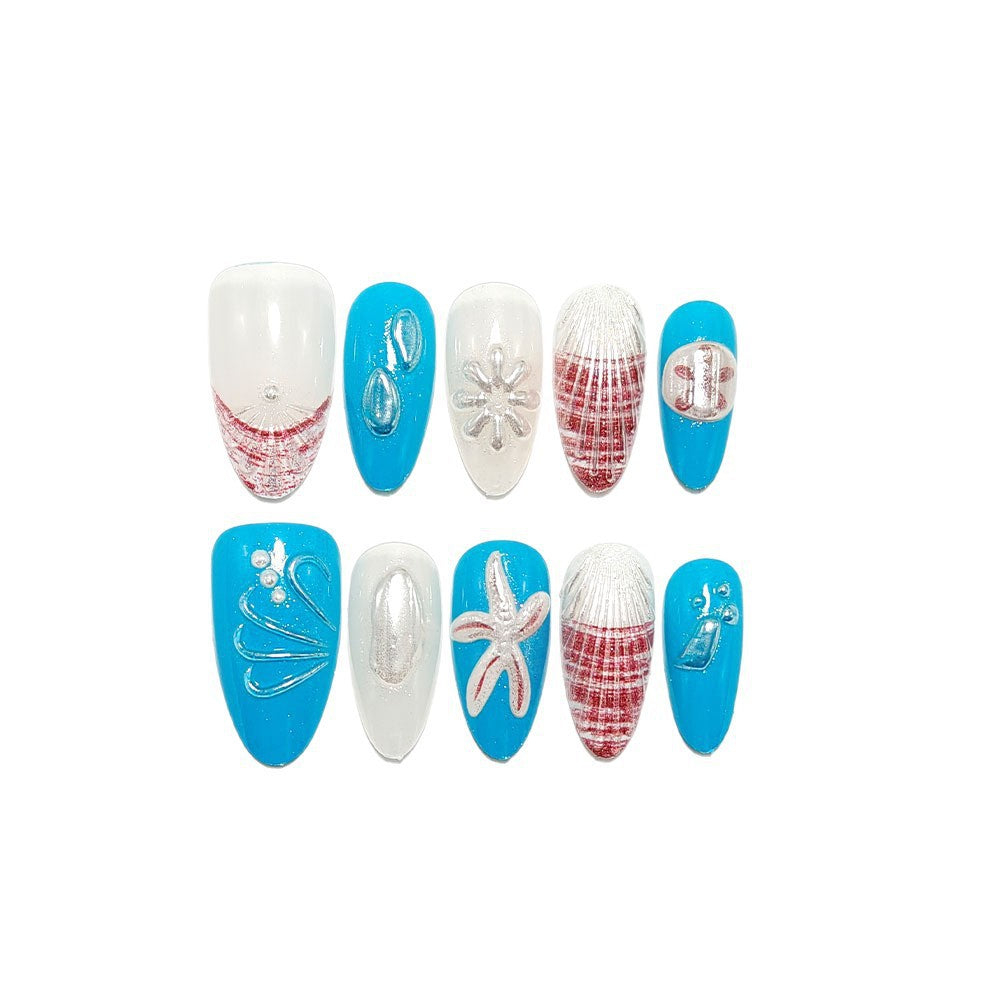 Maritime-style artificial nails Bowlift