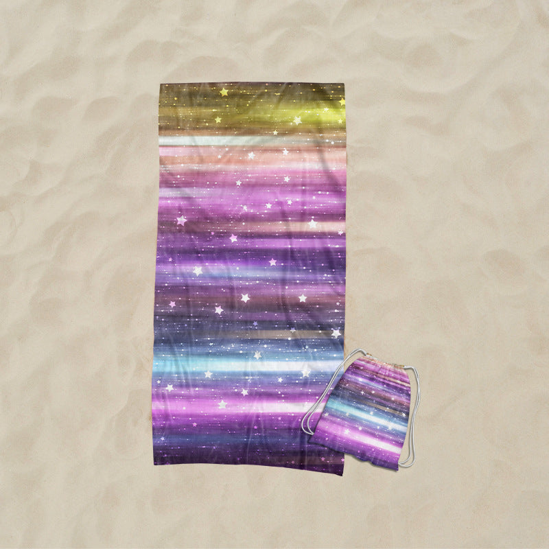 Beach towel with elaborate wave design Bowlift