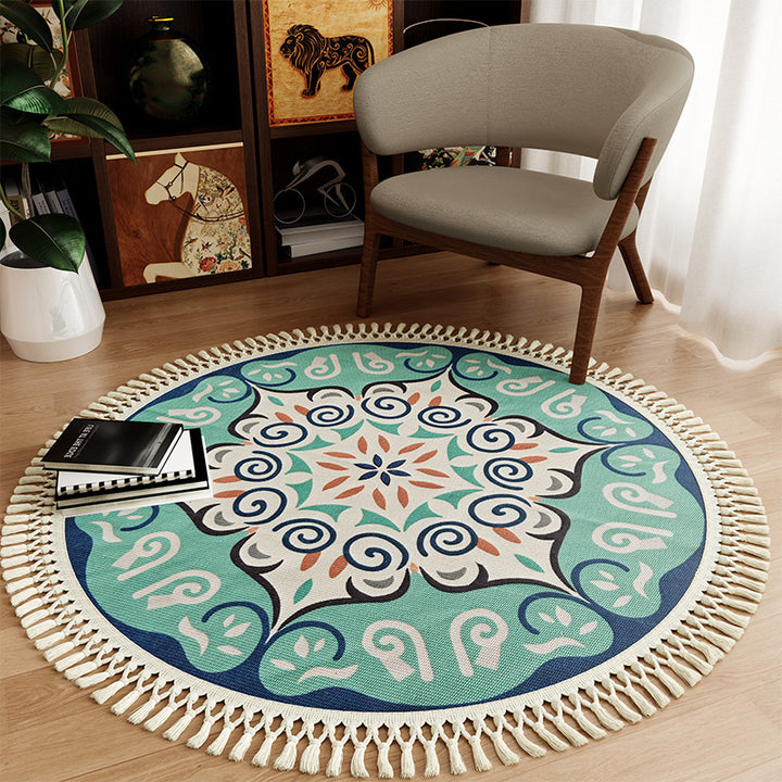Round Decorative Area Rug Bowlift