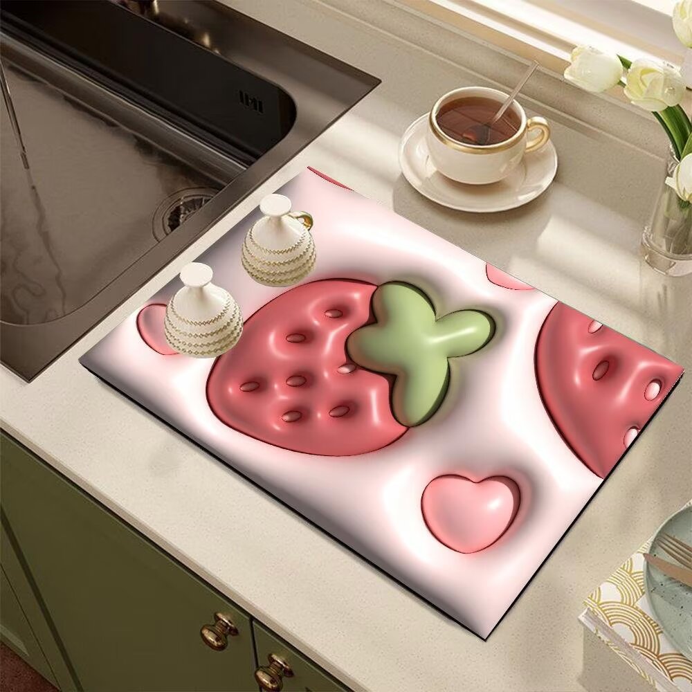 Cute Cartoon Dog-Themed Kitchen Mat Bowlift