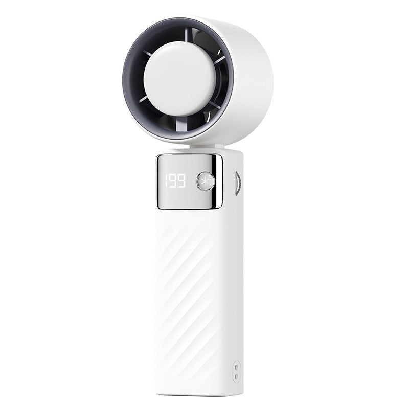 High-Efficiency Handheld Cooling Fan with Digital Display Bowlift