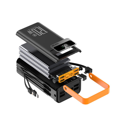 Portable power bank with multifunctional charging port and integrated fast charging technology Bowlift