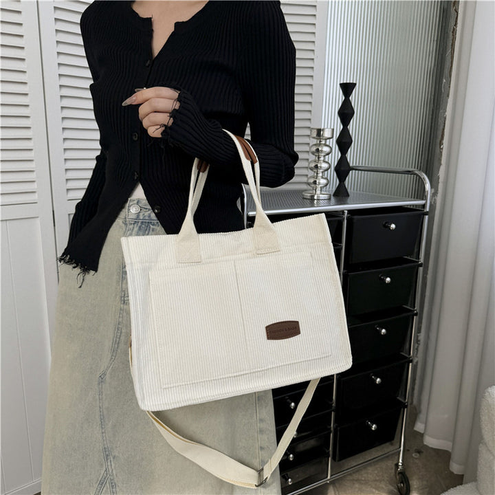 Versatile Corduroy Utility Tote Bowlift