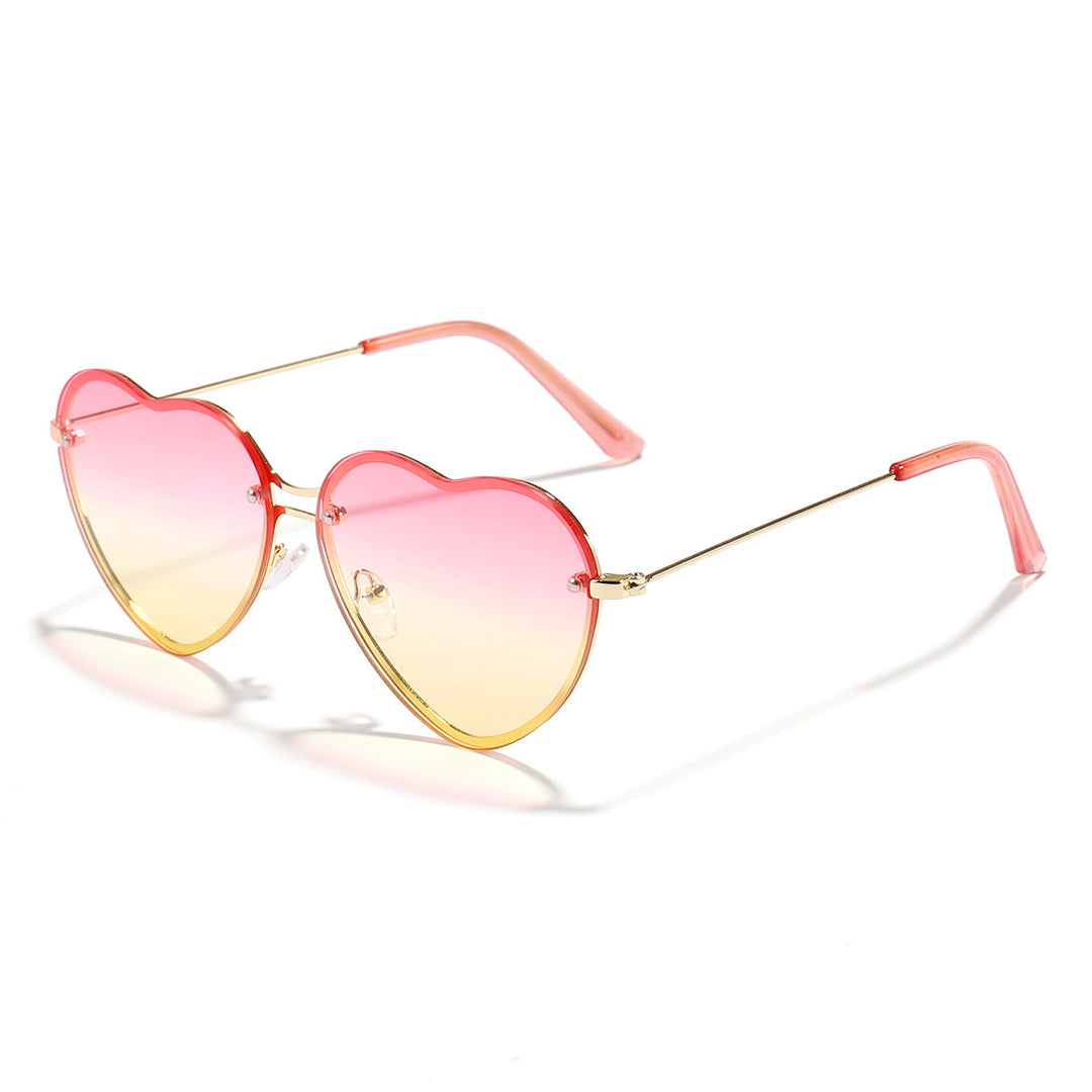 Women Heart-Shaped Sunglasses with Stylish Lenses Bowlift