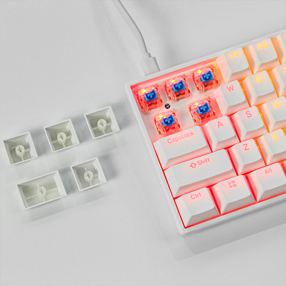 Compact RGB Mechanical Keyboard with Customizable Keys Bowlift