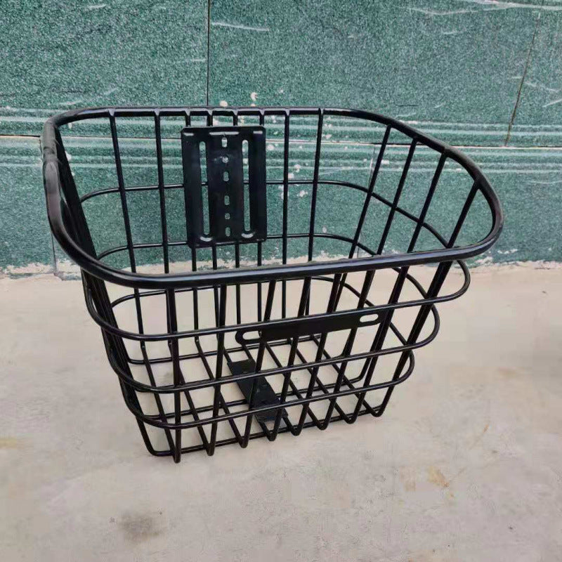 removable steel front bicycle cargo basket with universal mounting bracket Bowlift