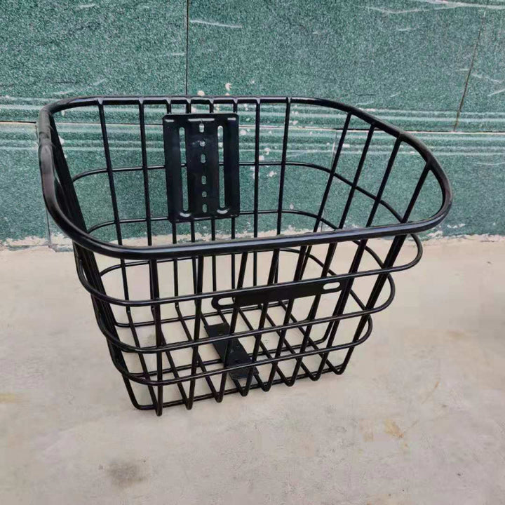 removable steel front bicycle cargo basket with universal mounting bracket Bowlift