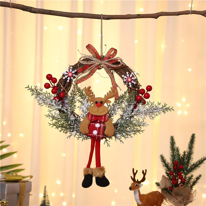 Christmas-themed Hanging Wreath Bowlift