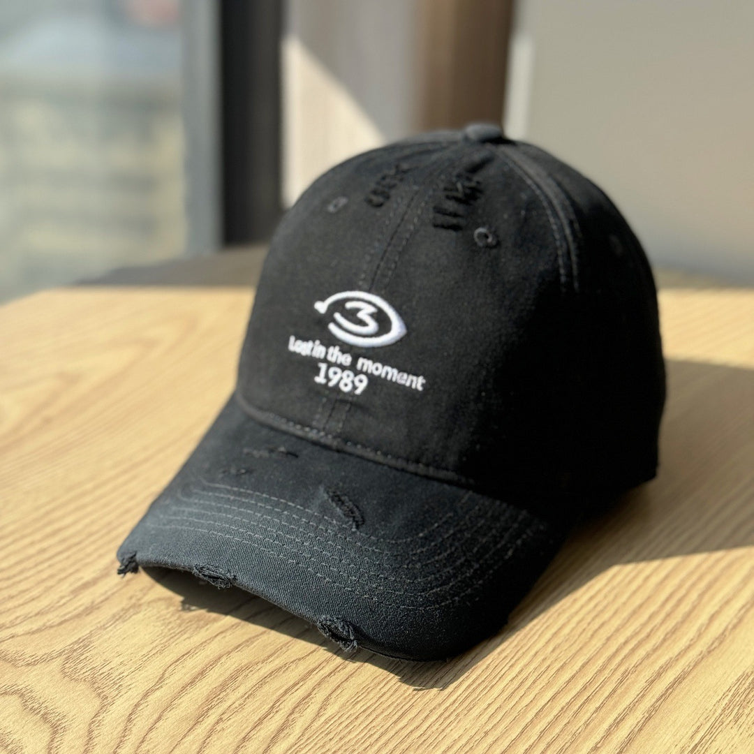 Men's Distressed Baseball Cap Bowlift