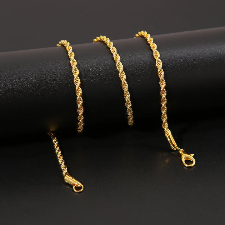 Twisted Rope Chain Necklace Bowlift