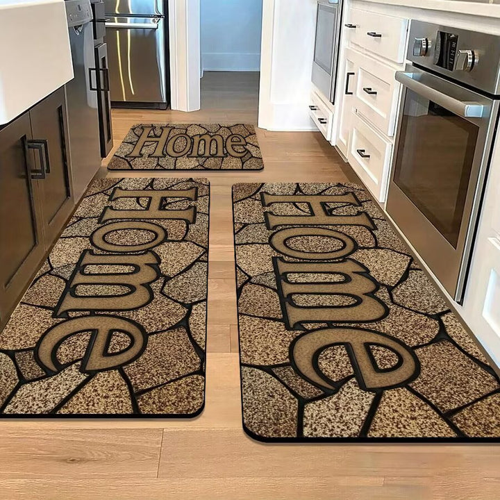 Stone-Inspired Decorative Area Mat Bowlift
