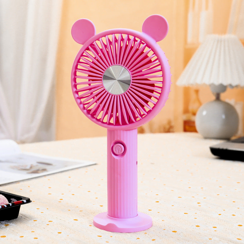 Women's Portable Mini Fan in Cute Animal Design Bowlift